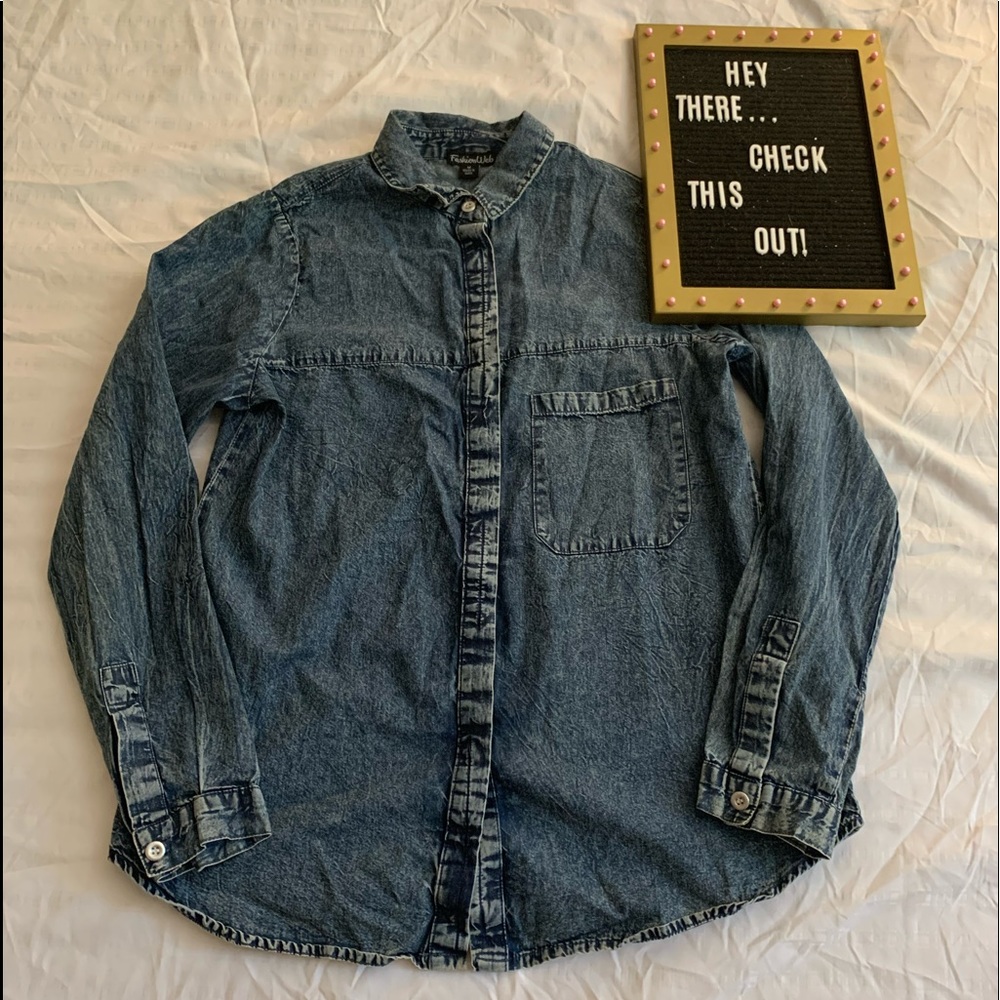 FashionWebb Denim Buttoned down Top